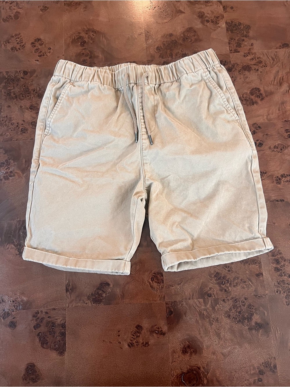 Barbour Kids Beige Drawstring Cotton Shorts